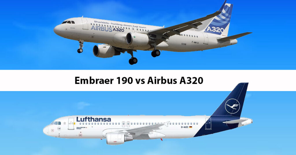 Embraer 190 vs Airbus A320