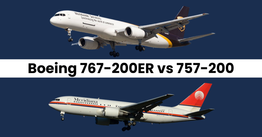 Boeing 767 vs 757 | Design, Comfort & Passenger Capacity 3 Boeing 767-200ER vs 757-200